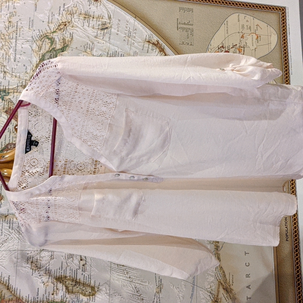 Express Blush Blouse Size Medium
